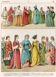 Robe italienne, vers 1300, de 